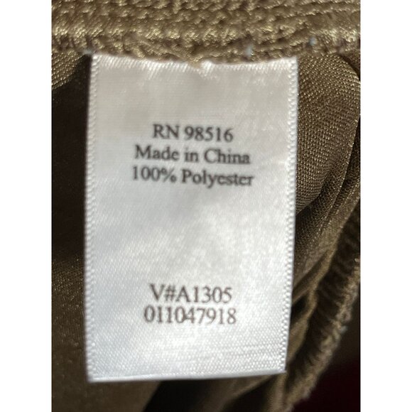 Coldwater Creek Metallic Wide Leg Pant 2X Festive Holiday Chic Shiny Glam Artsy - Picture 7 of 8